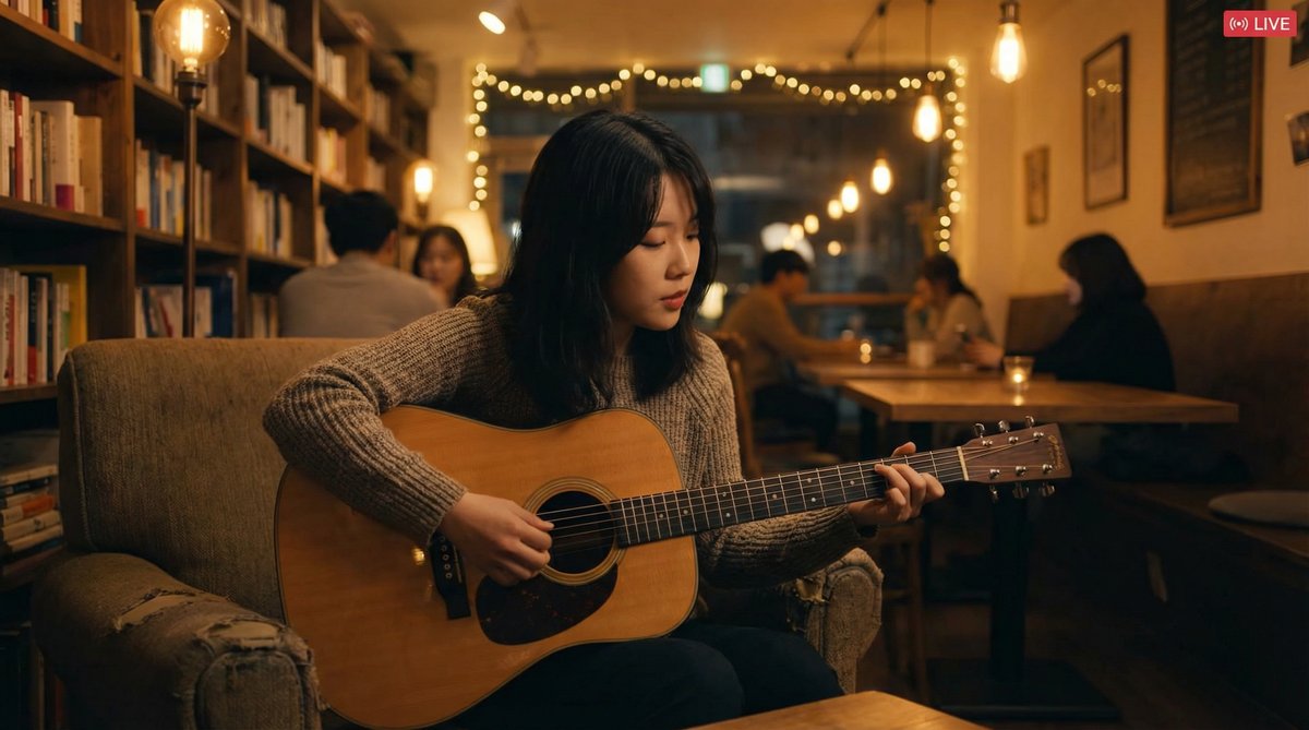 草莓视频咖啡厅弹唱视频